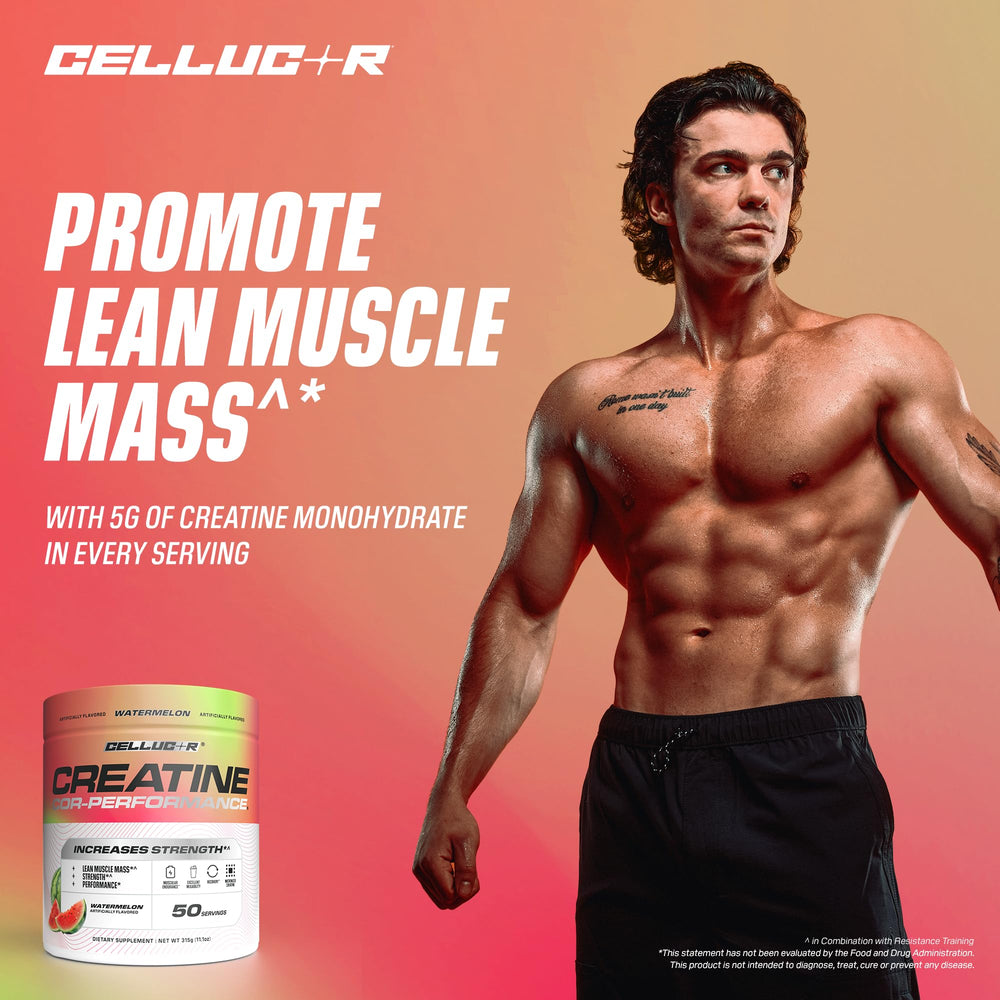 Cellucor Creatine Powder, Jolly Rancher Cherry- Increases Strength, Lean Muscle Mass & Endurance, Micronized Creatine for Fast Absorption, 5g Creatine per Serving, 50 Servings