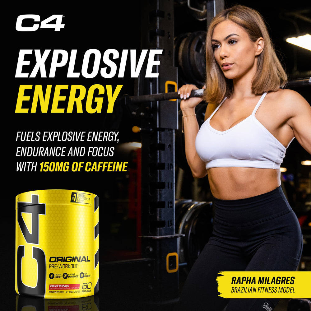 Cellucor C4 Original Pre Workout Powder Frozen Bombsicle Sugar Free Preworkout Energy for Men & Women 150mg Caffeine + Beta Alanine + Creatine - 30 Servings (Packaging May Vary)