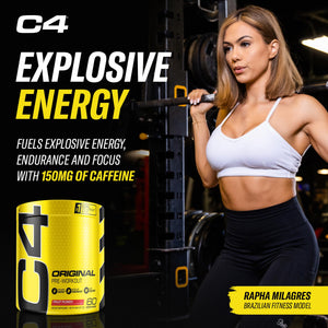 Cellucor C4 Original Pre Workout Powder Frozen Bombsicle Sugar Free Preworkout Energy for Men & Women 150mg Caffeine + Beta Alanine + Creatine - 30 Servings (Packaging May Vary)