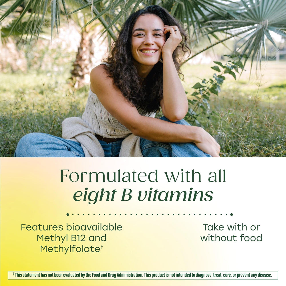 MegaFood Balanced B Complex - B Complex Vitamin Supplement, 8 B Vitamins including Vitamin B6, Vitamin B12, Folate, Biotin & more, Supports Cellular Energy Production, Vegan, Gluten Free - 30 Tablets