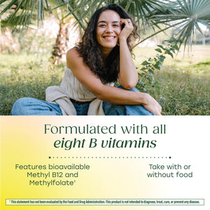 MegaFood Balanced B Complex - B Complex Vitamin Supplement, 8 B Vitamins including Vitamin B6, Vitamin B12, Folate, Biotin & more, Supports Cellular Energy Production, Vegan, Gluten Free - 30 Tablets