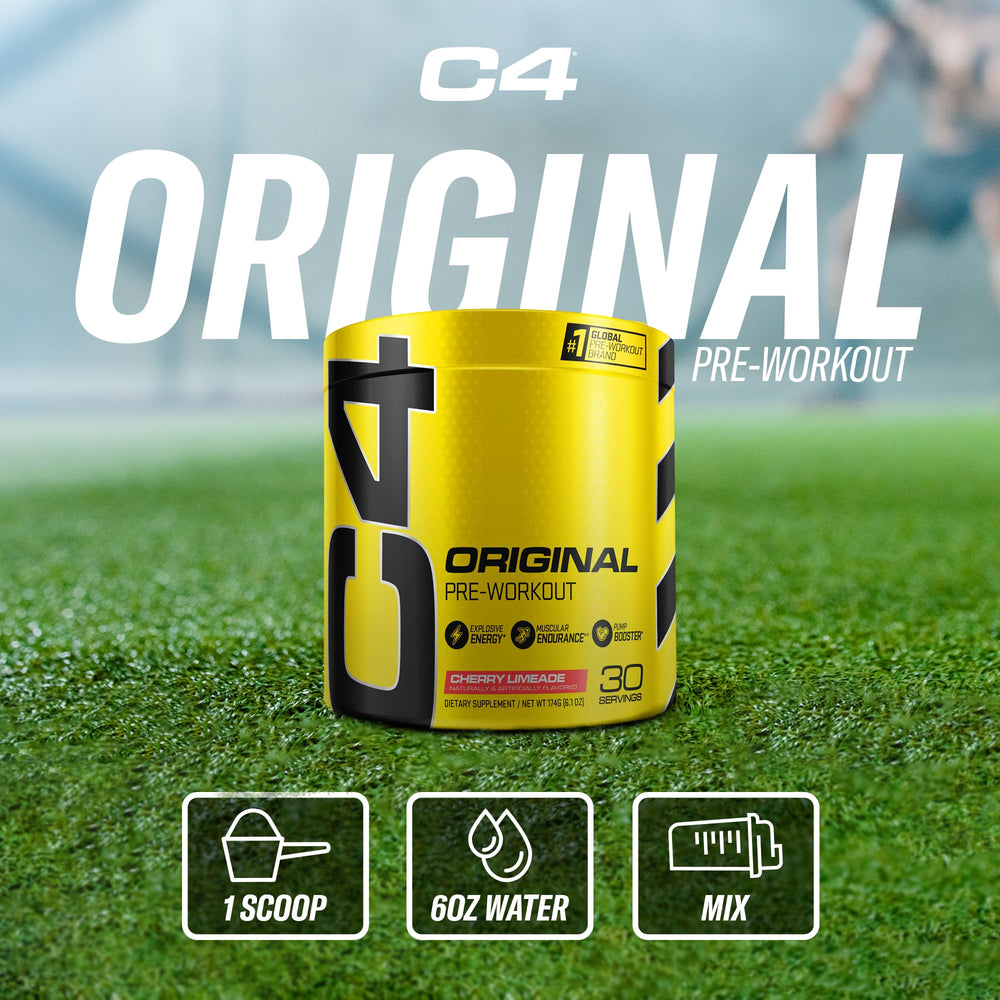 Cellucor C4 Original Pre Workout Powder Frozen Bombsicle Sugar Free Preworkout Energy for Men & Women 150mg Caffeine + Beta Alanine + Creatine - 30 Servings (Packaging May Vary)
