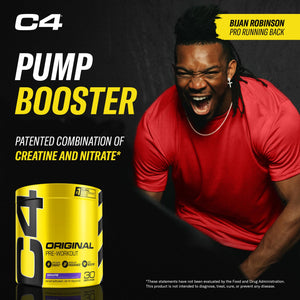 Cellucor C4 Original Pre Workout Powder Frozen Bombsicle Sugar Free Preworkout Energy for Men & Women 150mg Caffeine + Beta Alanine + Creatine - 30 Servings (Packaging May Vary)