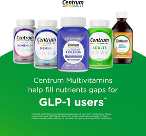 Centrum Minis Silver Multivitamin for Adults 50 Plus, Multimineral Supplement, Vitamin D3, B-Vitamins, Gluten Free, Non-GMO Ingredients, Supports Memory and Cognition in Older Adults - 320 Ct