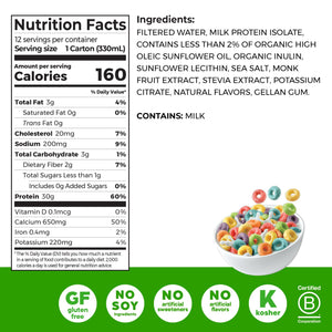 Orgain 38g High Protein Shake, Dairy Isolate Protein Milk, Vanilla, 6g BCAAs, 1g Sugar Per Serving, Meal Replacement, Ready to Drink, Keto Friendly, Gluten-Free 14 Fl Oz (Pack of 12)