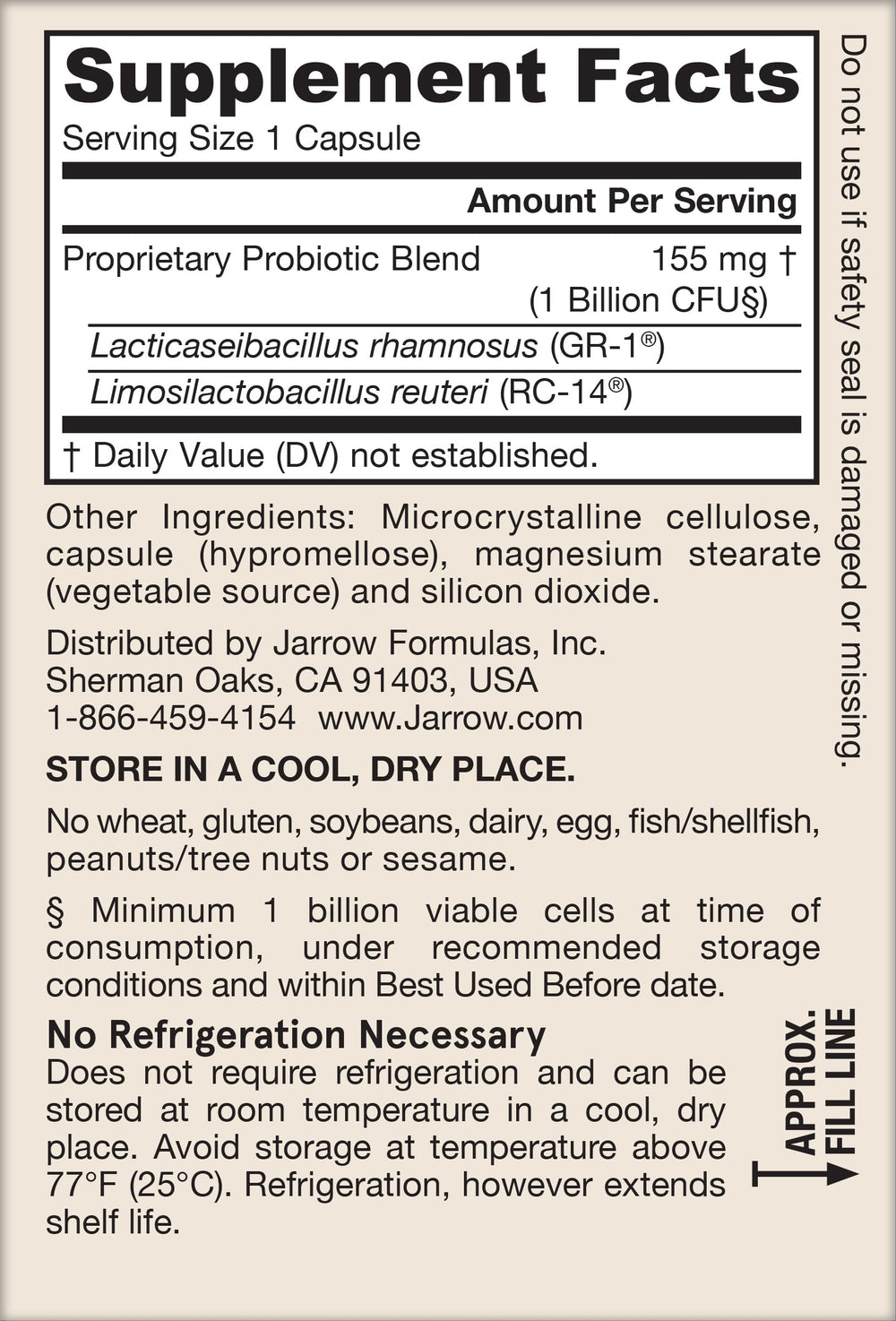 Jarrow Formulas Fem-Dophilus Probiotics 1 Billion CFU with 2 Science-Backed Strains, Dietary Suppl for Vaginal and Urinary Tract Supp,60 Veggie Caps,Up to a 60 Day Supply, Shelf-Stable,12 Packs