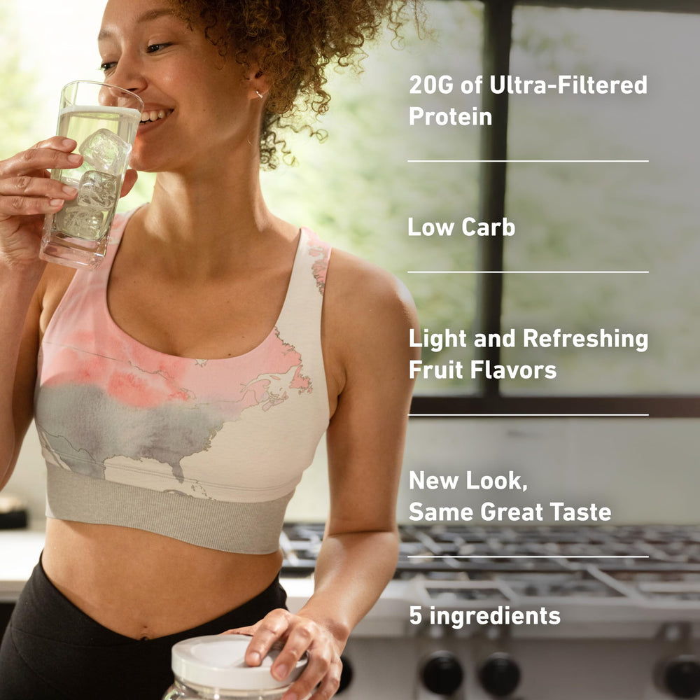 Isopure Clear Whey Isolate Protein Powder, Lactose Free, Gluten Free, Naturally Flavored, Pineapple Orange Banana, 20g Protein Per Serving, 1.9 Lb, 36 Servings (Packaging May Vary)