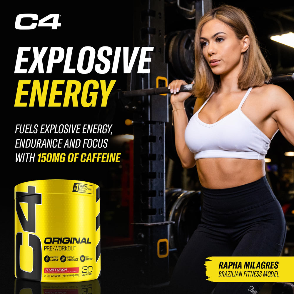 Cellucor C4 Original Pre Workout Powder Frozen Bombsicle Sugar Free Preworkout Energy for Men & Women 150mg Caffeine + Beta Alanine + Creatine - 30 Servings (Packaging May Vary)