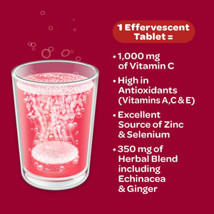 Airborne Very Berry Effervescent Tablets, 10 Count - 1000mg of Vitamin C - Immune Support Supplement (Packaging May Vary) (Pack of 3)