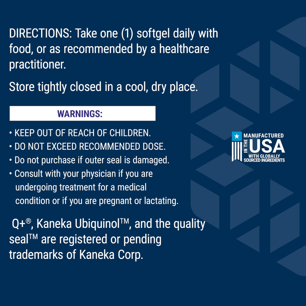 Life Extension Super Ubiquinol CoQ10 with Enhanced Mitochondrial Support, ubiquinol CoQ10, shilajit, potent heart health & cellular energy production support, ultra-absorbable, gluten-free, 60 softgel