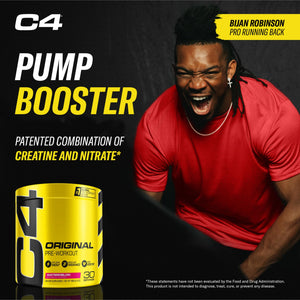Cellucor C4 Original Pre Workout Powder Frozen Bombsicle Sugar Free Preworkout Energy for Men & Women 150mg Caffeine + Beta Alanine + Creatine - 30 Servings (Packaging May Vary)