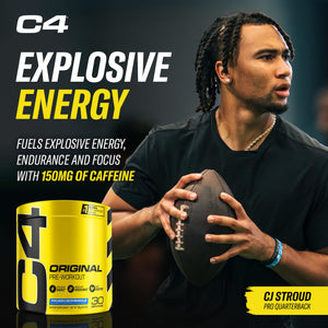 Cellucor C4 Original Pre Workout Powder Frozen Bombsicle Sugar Free Preworkout Energy for Men & Women 150mg Caffeine + Beta Alanine + Creatine - 30 Servings (Packaging May Vary)