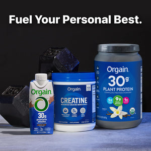 Orgain Creatine Monohydrate Micronized Powder, 100 Servings, Unflavored, Supports Muscle Growth, Post Workout Recovery and Brain Health, No Artificial Additives, for Men & Women, Vegan