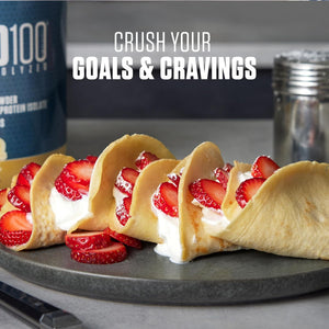 Dymatize ISO100 Hydrolyzed Protein Powder, 100% Whey Isolate Protein, 25g of Protein, 5.5g BCAAs, Gluten Free, Fast Absorbing, Easy Digesting, Strawberry, 5 Pound