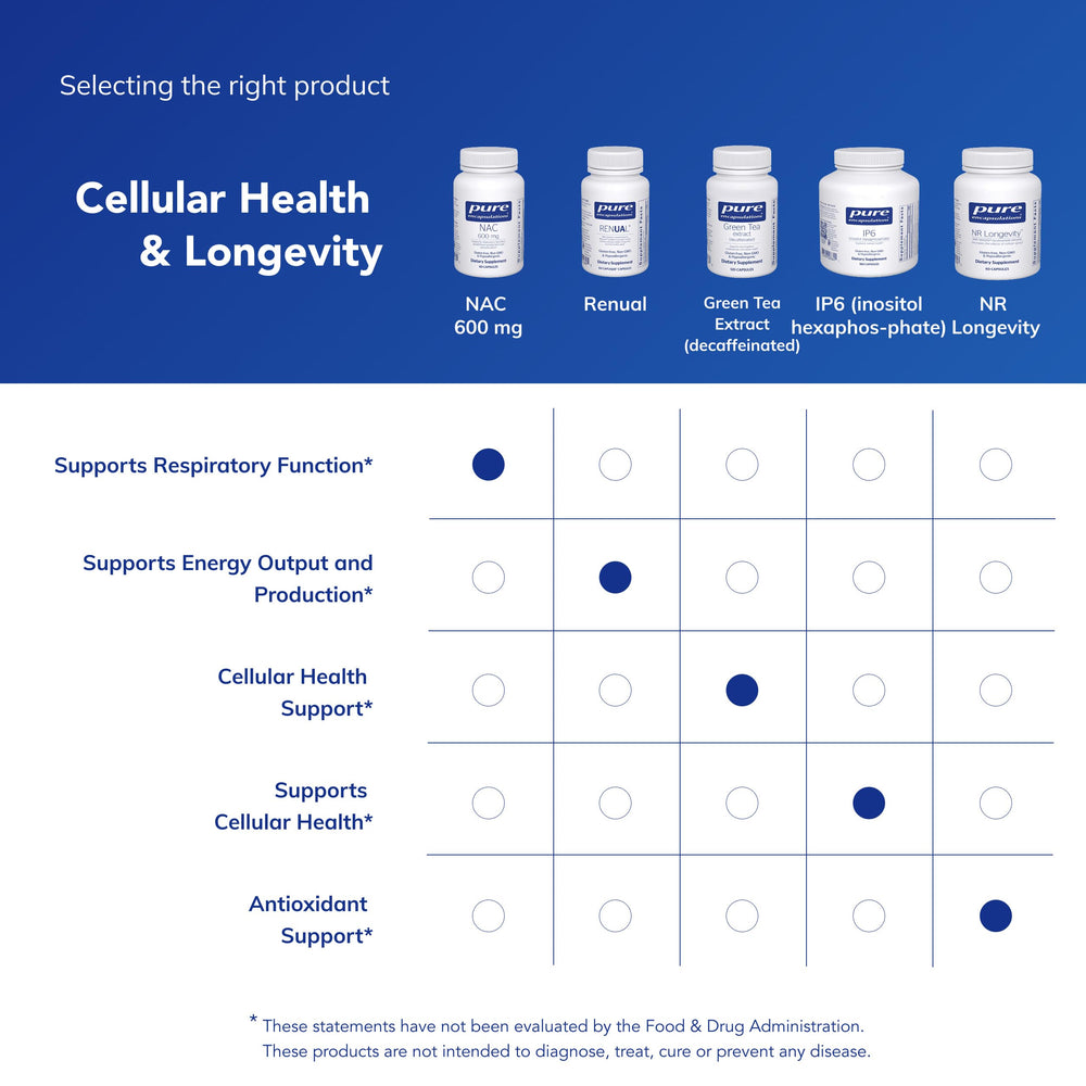 Pure Encapsulations NAC 600 mg - N-Acetyl Cysteine NAC Supplement for Lung Health & Immune Support, Liver Support & Antioxidants* - with Freeform N-Acetyl-L-Cysteine - 360 Capsules