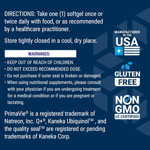 Life Extension Super Ubiquinol CoQ10 with Enhanced Mitochondrial Support, ubiquinol CoQ10, shilajit, potent heart health & cellular energy production support, ultra-absorbable, gluten-free, 60 softgel