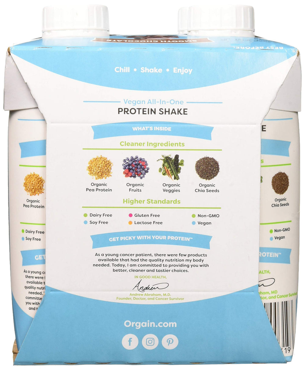 Orgain Clean Protein Shake Chocolate, 198 Fl. Oz.