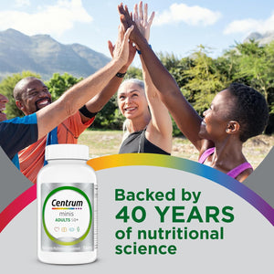 Centrum Minis Silver Multivitamin for Adults 50 Plus, Multimineral Supplement, Vitamin D3, B-Vitamins, Gluten Free, Non-GMO Ingredients, Supports Memory and Cognition in Older Adults - 320 Ct