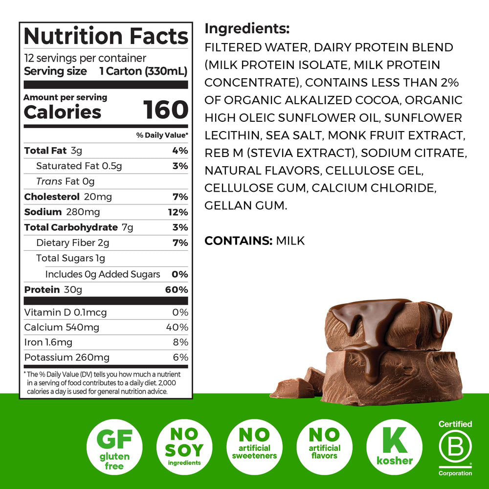 Orgain 38g High Protein Shake, Dairy Isolate Protein Milk, Vanilla, 6g BCAAs, 1g Sugar Per Serving, Meal Replacement, Ready to Drink, Keto Friendly, Gluten-Free 14 Fl Oz (Pack of 12)