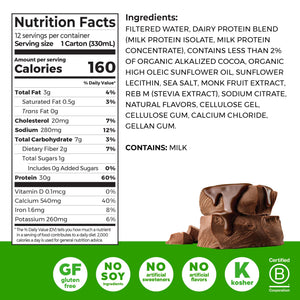 Orgain 38g High Protein Shake, Dairy Isolate Protein Milk, Vanilla, 6g BCAAs, 1g Sugar Per Serving, Meal Replacement, Ready to Drink, Keto Friendly, Gluten-Free 14 Fl Oz (Pack of 12)