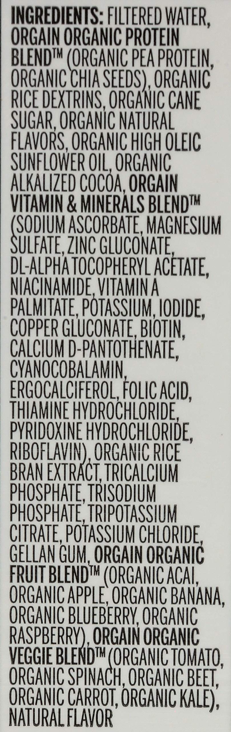 Orgain Clean Protein Shake Chocolate, 198 Fl. Oz.