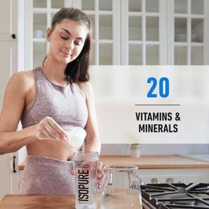 Isopure Bundle of Zero Carb 100% Pure Whey Isolate Protein Powder, Strawberries & Cream, 25g Protein Per Serving, 1 Lb, 15 Servings + Isopure 100% Pure Creatine Monohydrate Powder, 100 Servings