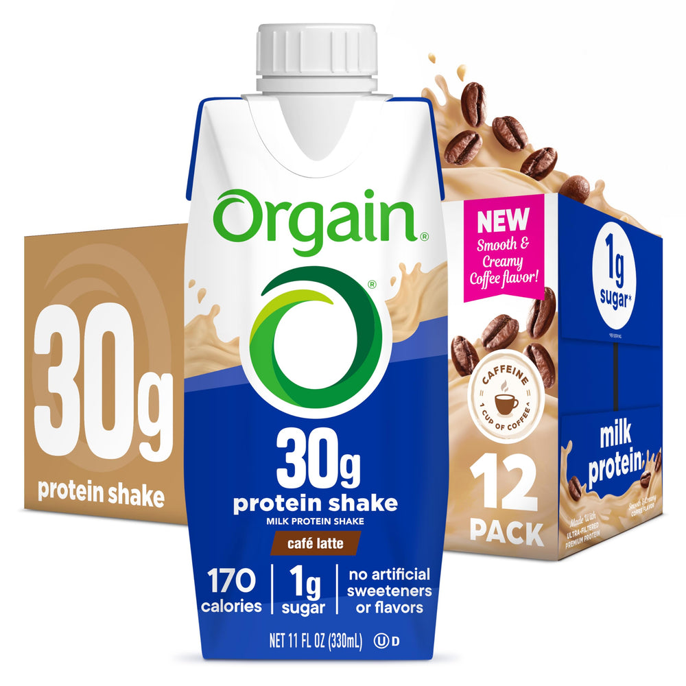 Orgain 38g High Protein Shake, Dairy Isolate Protein Milk, Vanilla, 6g BCAAs, 1g Sugar Per Serving, Meal Replacement, Ready to Drink, Keto Friendly, Gluten-Free 14 Fl Oz (Pack of 12)
