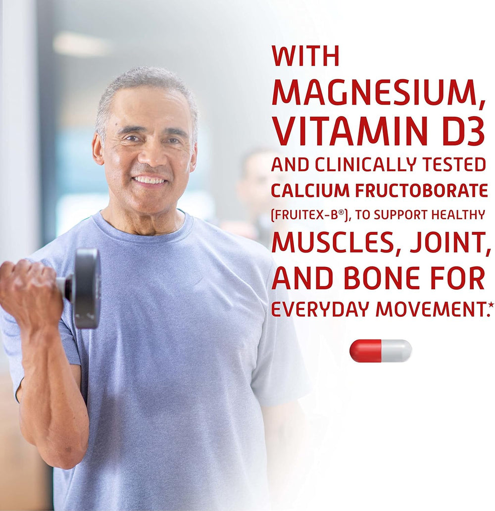 Move Free Ultra 365 with Triple Action Joint Support - Magnesium Vitamin D3 & Calcium Fructoborate - Supports Muscle Joint & Bone in 1 Capsule Per Day, 120 Capsules (120 Servings)*