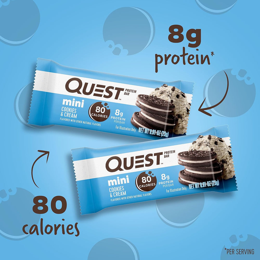 Quest Chocolate Peanut Butter & Cookies & Cream Protein Bars Bundle, High Protein, Gluten Free, 12 & 14 Count