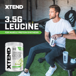Xtend Original BCAA Powder 7g BCAA and 2.5g L-Glutamine, Sugar Free Post Workout Muscle Recovery Drink with Amino Acids for Men & Women, 90 Servings