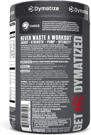 Dymatize Pre Workout Supplement, Cherry Watermelon, 400 Gram