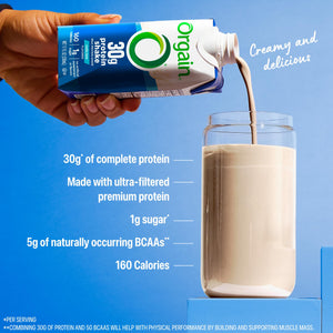 Orgain 38g High Protein Shake, Dairy Isolate Protein Milk, Vanilla, 6g BCAAs, 1g Sugar Per Serving, Meal Replacement, Ready to Drink, Keto Friendly, Gluten-Free 14 Fl Oz (Pack of 12)
