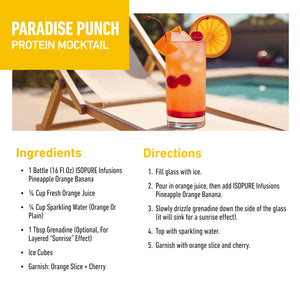 Isopure Clear Whey Isolate Protein Powder, Lactose Free, Gluten Free, Naturally Flavored, Pineapple Orange Banana, 20g Protein Per Serving, 1.9 Lb, 36 Servings (Packaging May Vary)