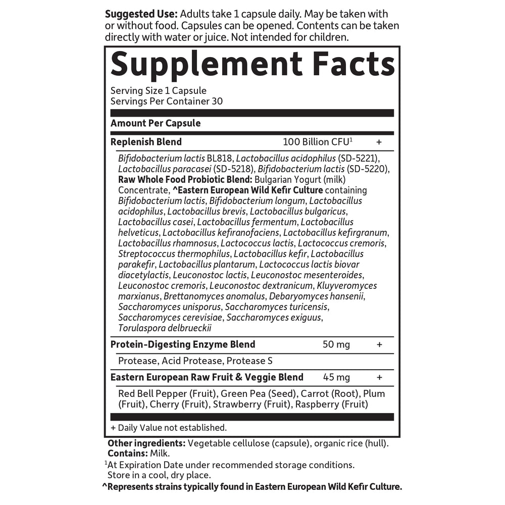 Garden of Life Probiotics for Women and Men - Raw Probiotics Ultimate Care 100 Billion CFU Probiotic Supplement, Daily Probiotic for Adults with Digestive Enzymes, 30 Capsules