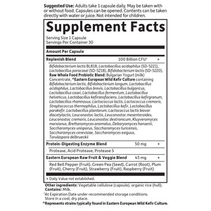 Garden of Life Probiotics for Women and Men - Raw Probiotics Ultimate Care 100 Billion CFU Probiotic Supplement, Daily Probiotic for Adults with Digestive Enzymes, 30 Capsules