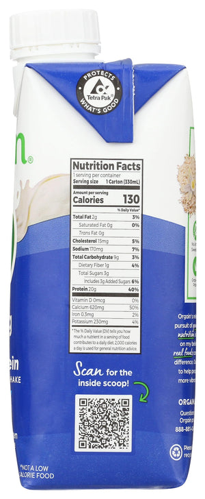 Orgain Clean Protein Shake Chocolate, 198 Fl. Oz.