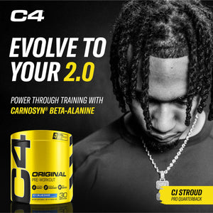 Cellucor C4 Original Pre Workout Powder Frozen Bombsicle Sugar Free Preworkout Energy for Men & Women 150mg Caffeine + Beta Alanine + Creatine - 30 Servings (Packaging May Vary)