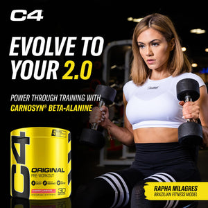 Cellucor C4 Original Pre Workout Powder Frozen Bombsicle Sugar Free Preworkout Energy for Men & Women 150mg Caffeine + Beta Alanine + Creatine - 30 Servings (Packaging May Vary)