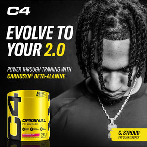 Cellucor C4 Original Pre Workout Powder Frozen Bombsicle Sugar Free Preworkout Energy for Men & Women 150mg Caffeine + Beta Alanine + Creatine - 30 Servings (Packaging May Vary)