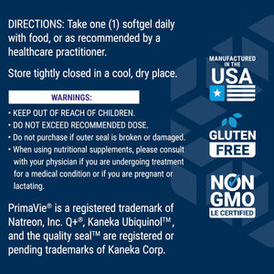 Life Extension Super Ubiquinol CoQ10 with Enhanced Mitochondrial Support, ubiquinol CoQ10, shilajit, potent heart health & cellular energy production support, ultra-absorbable, gluten-free, 60 softgel