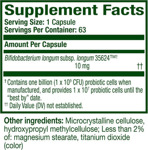Align Probiotic, Probiotics for Women and Men, Daily Probiotic Supplement for Digestive Health*, #1 Recommended Probiotic by Doctors and Gastroenterologists‡, 63 Capsules
