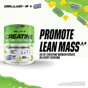 Cellucor Creatine Powder, Jolly Rancher Cherry- Increases Strength, Lean Muscle Mass & Endurance, Micronized Creatine for Fast Absorption, 5g Creatine per Serving, 50 Servings