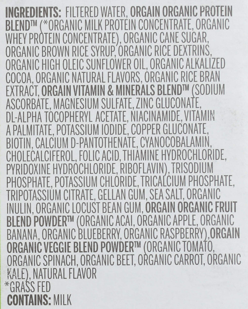 Orgain Vegan Nutritional Shake Sweet Vanilla Bean (Pack of 12)