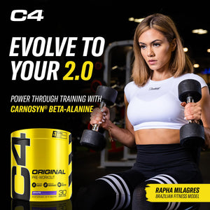 Cellucor C4 Original Pre Workout Powder Frozen Bombsicle Sugar Free Preworkout Energy for Men & Women 150mg Caffeine + Beta Alanine + Creatine - 30 Servings (Packaging May Vary)