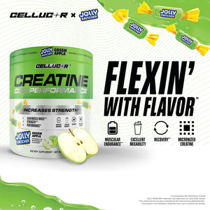 Cellucor Creatine Powder, Jolly Rancher Cherry- Increases Strength, Lean Muscle Mass & Endurance, Micronized Creatine for Fast Absorption, 5g Creatine per Serving, 50 Servings