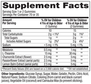 OLLY Kids Sleep Gummy, Occasional Sleep Support, 0.5mg Melatonin, L Theanine, Chamomile, and Lemon Balm Extracts, Childrens Chewable Supplement, Raspberry Flavor - 90 Count