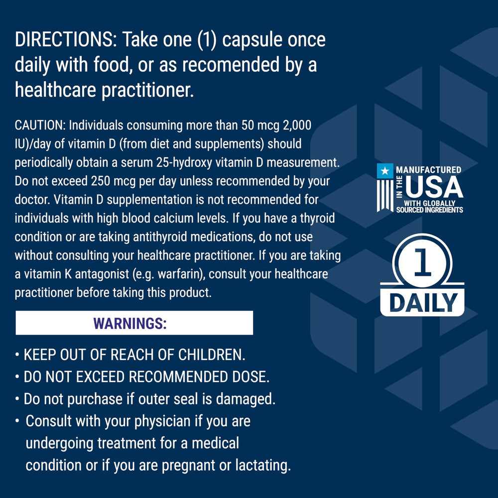 Life Extension Vitamins D and K with SeaIodine Bone Brain Thyroid Arterial Support Non GMO Once Daily Gluten Free, 60 Count