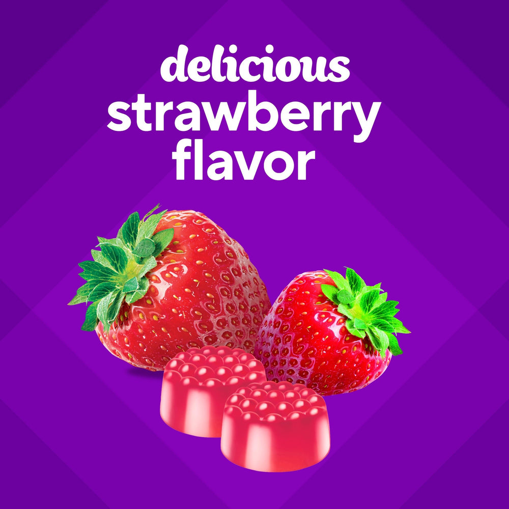 vitafusion Max Strength 10 mg Melatonin Gummies, Strawberry Flavored, Adult Melatonin Gummy Vitamin Supplement, 100 Count, 50 Day Supply