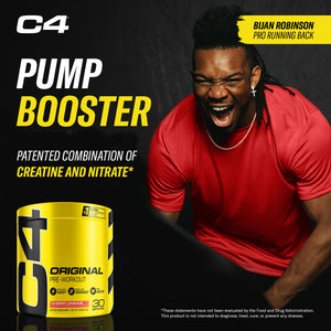 Cellucor C4 Original Pre Workout Powder Frozen Bombsicle Sugar Free Preworkout Energy for Men & Women 150mg Caffeine + Beta Alanine + Creatine - 30 Servings (Packaging May Vary)