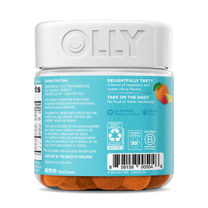 OLLY Essential Prenatal Gummy Multivitamin, Folic Acid, Vitamin D, Omega 3 DHA, Supports Healthy Growth and Brain Development, Citrus Berry - 84 Count